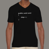 Programmer Workout Exercise V Neck T-Shirt For Men Online India 