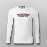 Algorithm Programmer Programming Full Sleeve T-shirt For Men Online Teez