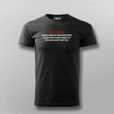 Algorithm Programmer Programming T-shirt For Men Online Teez