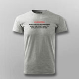 Algorithm Programmer Programming T-shirt For Men