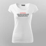 Algorithm Programmer Programming T-Shirt For Women