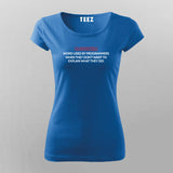 Algorithm Programmer Programming T-Shirt For Women