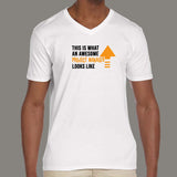 This Is What An Awesome Project Manager Looks Like Men's Funny V Neck T-Shirt Online India