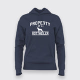 Property Of A Rottweiler Funny Dog Hoodies For Women