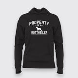 Property Of A Rottweiler Funny Dog Hoodies For Women India