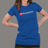 Protractor Automation Tool Programming T-Shirt For Women