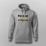 Public Warning Python Wizard Hoodies For Men