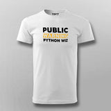 Public Warning Python Wizard T-Shirt For Men India