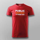 Beware: Python Wizard at Work Men's T-Shirt
