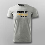 Beware: Python Wizard at Work Men's T-Shirt