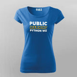 Public Warning Python Wizard T-Shirt For Women