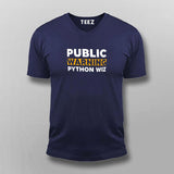 Beware: Python Wizard at Work Men's T-Shirt