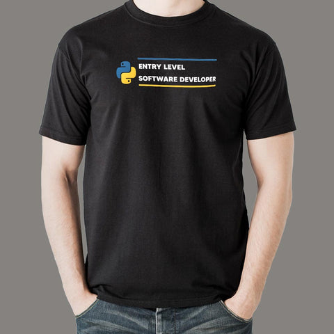 Python Entry Level Software Developer Men’s Profession T-Shirt Online India