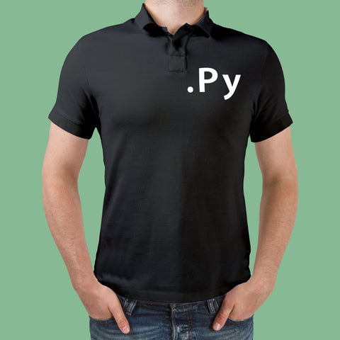 Python Py File Format Programming Polo T-Shirt For Men Online India