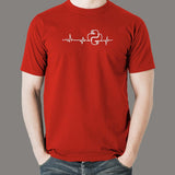 Python Heartbeat T-Shirt For Men Online India