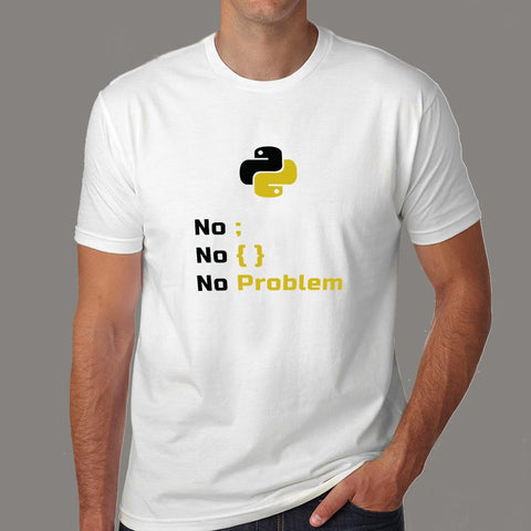 Python Programmer Love T-Shirt - Code with Heart - TEEZ.in