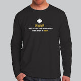 Python QA Engineer Men’s Profession Full Sleeve T-Shirt India