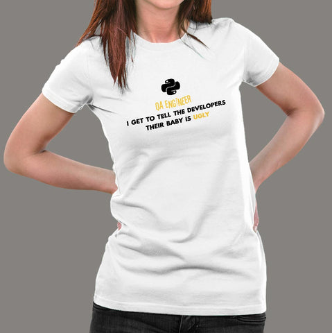 Python QA Engineer Women’s Profession T-Shirt Online India