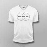 REALITY, PHYSICS AND MAGIC Physics V neck T-shirt For Men Online India