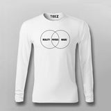 REALITY, PHYSICS AND MAGIC Physics Full Sleeve T-shirt For Men Online Teez