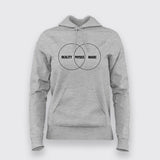 REALITY, PHYSICS AND MAGIC Physics Hoodies For Women