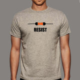 Resist Funny Electrical Engineer EE Resistor T-Shirt For Men