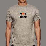 Electrical Engineer Resistor Humor Men's T-Shirt - Resist Boring Fashion