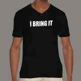 The Rock - Dwayne Johnson I bring It Men's WWE  v neck t-shirt online india