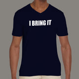The Rock - Dwayne Johnson I bring It Men's WWE attitude v neck t-shirt online india