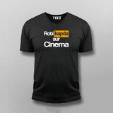 ROTI KAPDA AUR CINEMA V Neck T-shirt For Men Online Teez