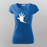 Rabbit Hand Shadow Funny T-shirt For Women Online Teez