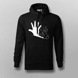 Rabbit Hand Shadow Funny T-shirt For Men