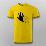 Rabbit Hand Shadow Funny T-shirt For Men