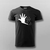 Rabbit Hand Shadow Funny T-shirt For Men