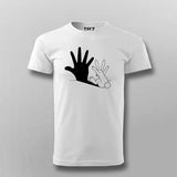 Rabbit Hand Shadow Funny T-shirt For Men
