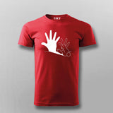 Rabbit Hand Shadow Funny T-shirt For Men