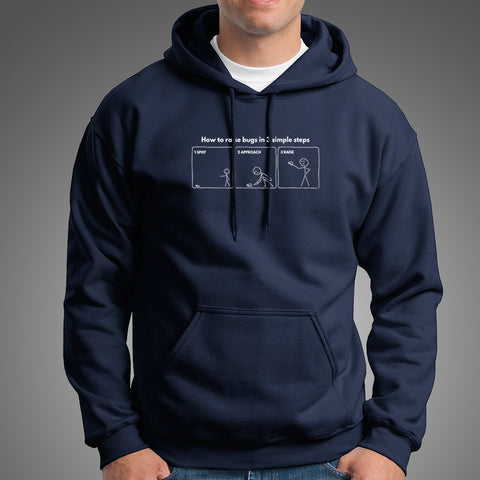 How To Raise Bugs Funny Coding And Programmer Hoodies For Men Online India