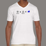React And Redux V Neck T-Shirt For Men Online India