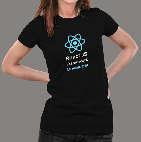 React Js Developer Women’s Profession T-Shirt Online IndiaReact Js Developer Women’s Profession Fullsleeve T-Shirt India