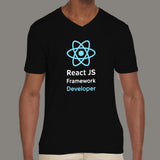 React Js Developer Profession V Neck T-Shirt Online