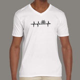 React Js Heartbeat T-Shirt For Men