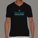 React Native Framework Developer Men’s Profession V Neck T-Shirt India