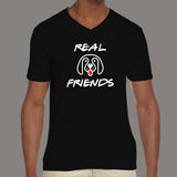 Real Friends Cute Dog T-Shirt For Men