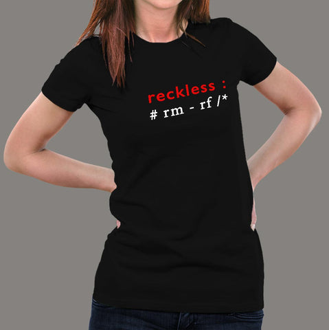 Buy This Unix Coding - Reckless Women's T-Shirt (November) For Prepaid Only
