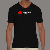 Red Hat V Neck T-Shirt For Men Online India
