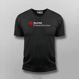 Red Hat Enterprise Linux V-Neck T-shirt For Men Online India 