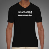 Refactoring Unexpected Behavior Likely V Neck T-Shirt For Men Online India