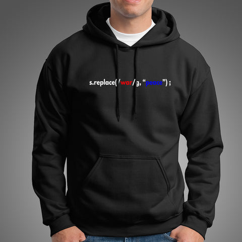 Replace War With Peace Programmer Hoodies For Men Online India