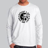 Nine Lives Cat Full Sleeve T-Shirt Online
