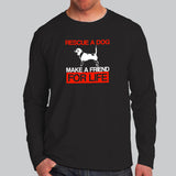 Rescue A Dog Make A Friend For Life Beagle Adopt Love T-Shirt For Men